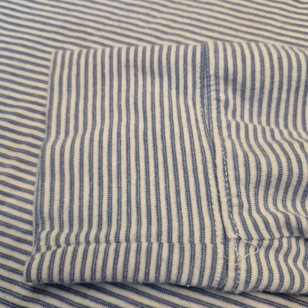 Faherty Classic Blue and White Long Sleeve Polo 2674/380 - Picture 3 of 8